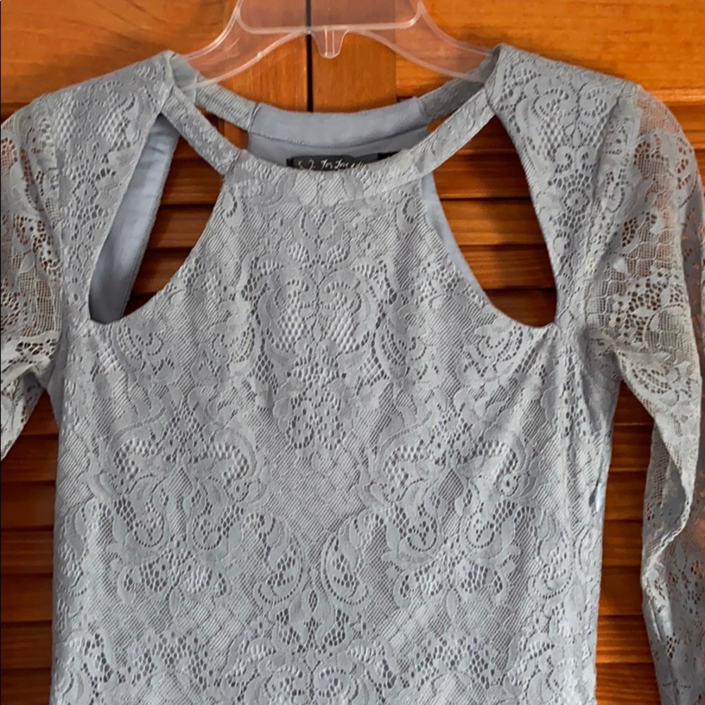 For Love And Lemons Light Blue Lace Dress - Picture 5 of 8